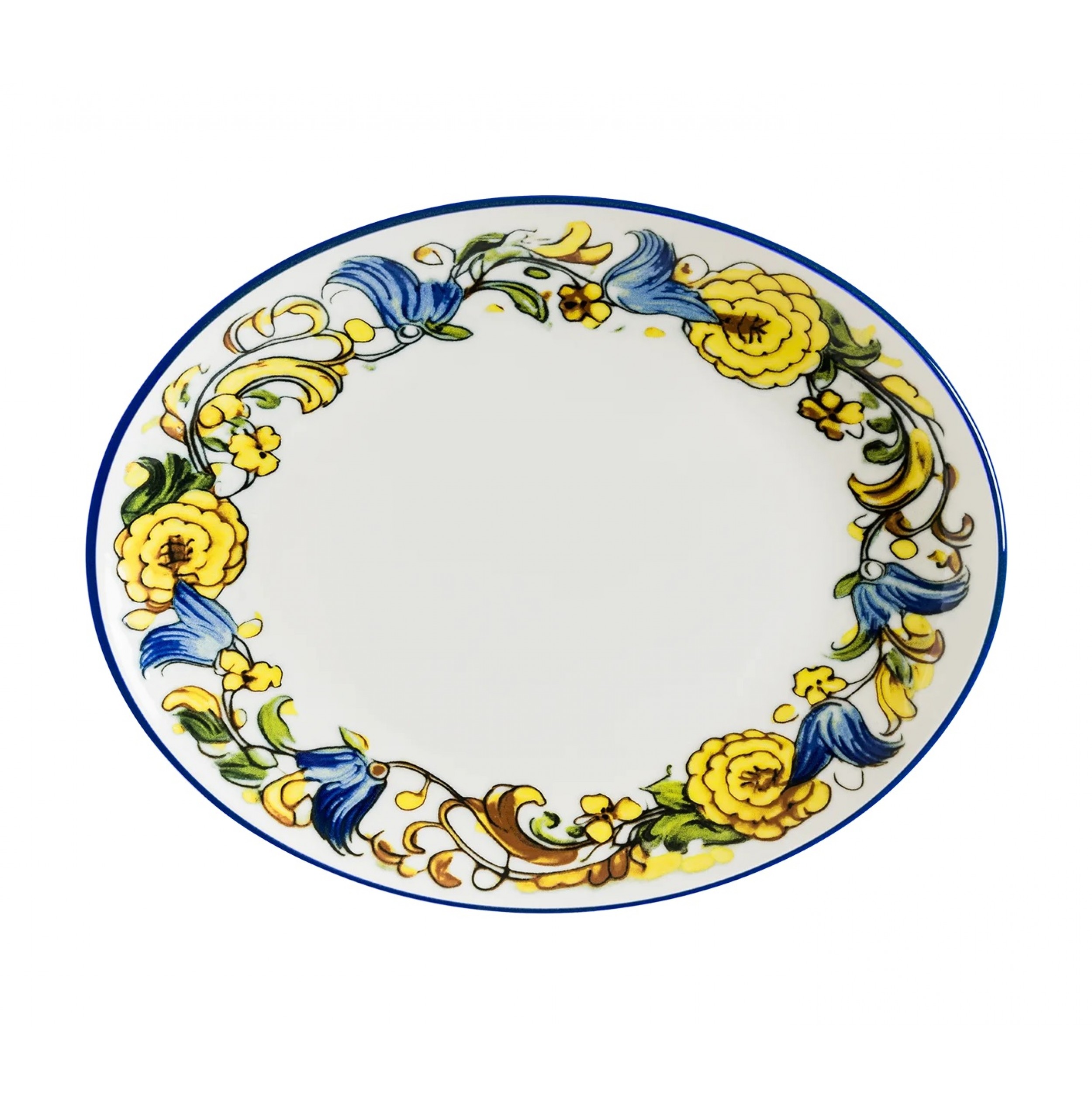 Albufera Mid White Moove Oval Tabak 31*24 cm